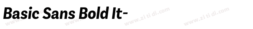 Basic Sans Bold It字体转换 Basic Sans Bold It字体转换